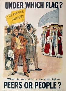 ملصق الحزب الليبرالي للانتخابات العامة البريطانية في يناير 1910